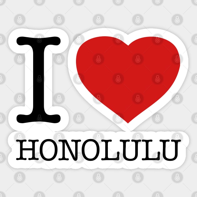 I LOVE HONOLULU Sticker by eyesblau